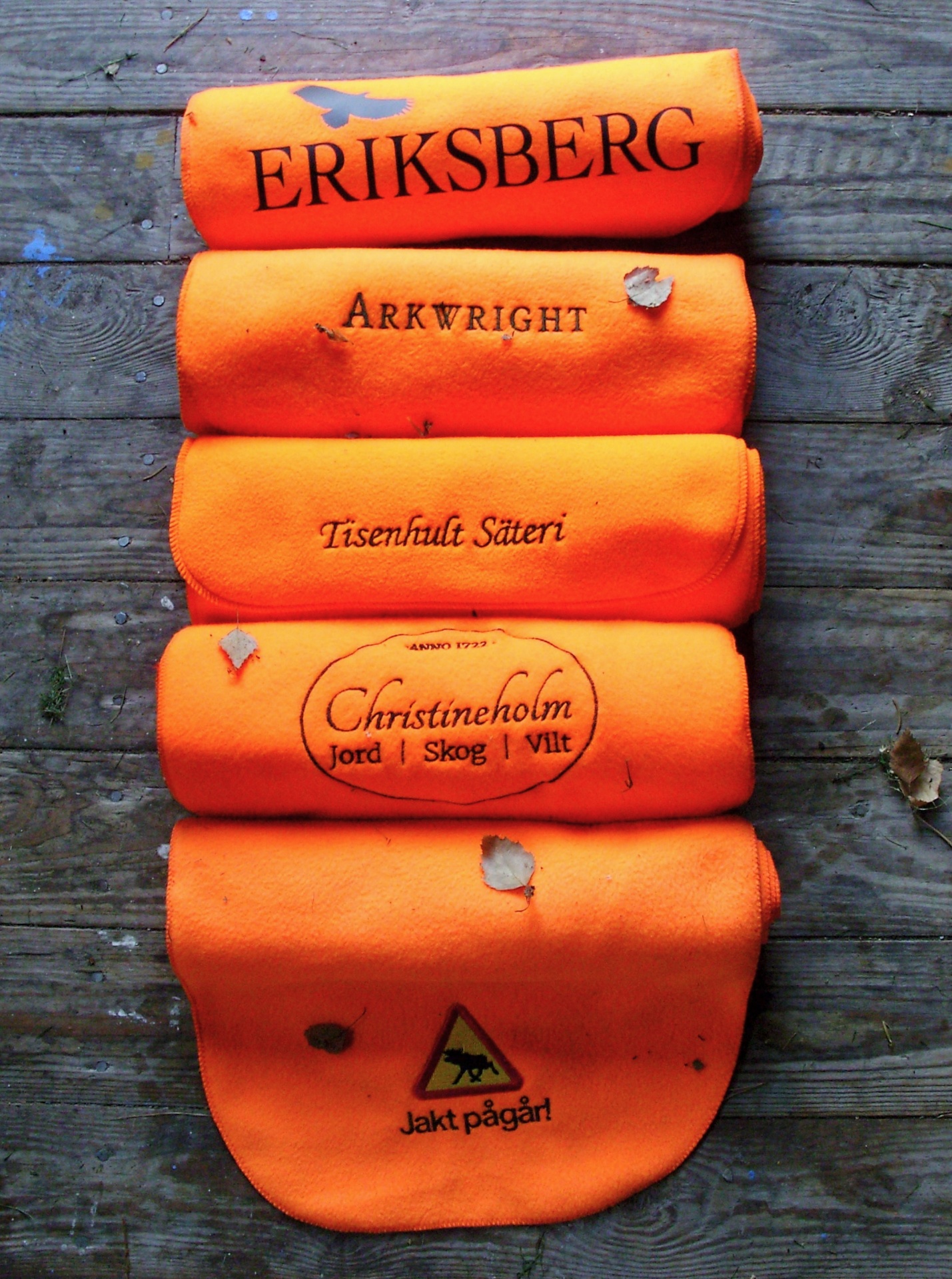 Signalhalsduk orange – med tryck